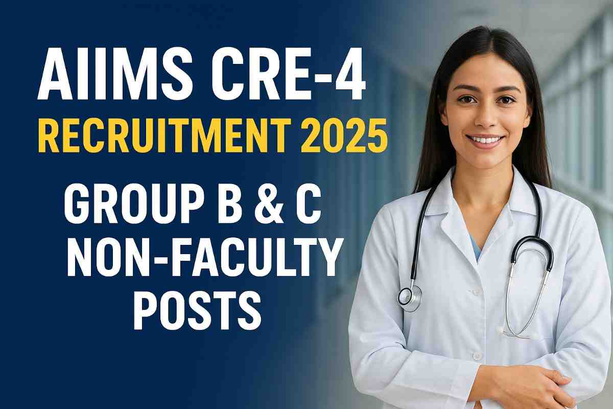 AIIMS CRE-4 Recruitment 2025 AIIMS CRE-4 Recruitment 2025